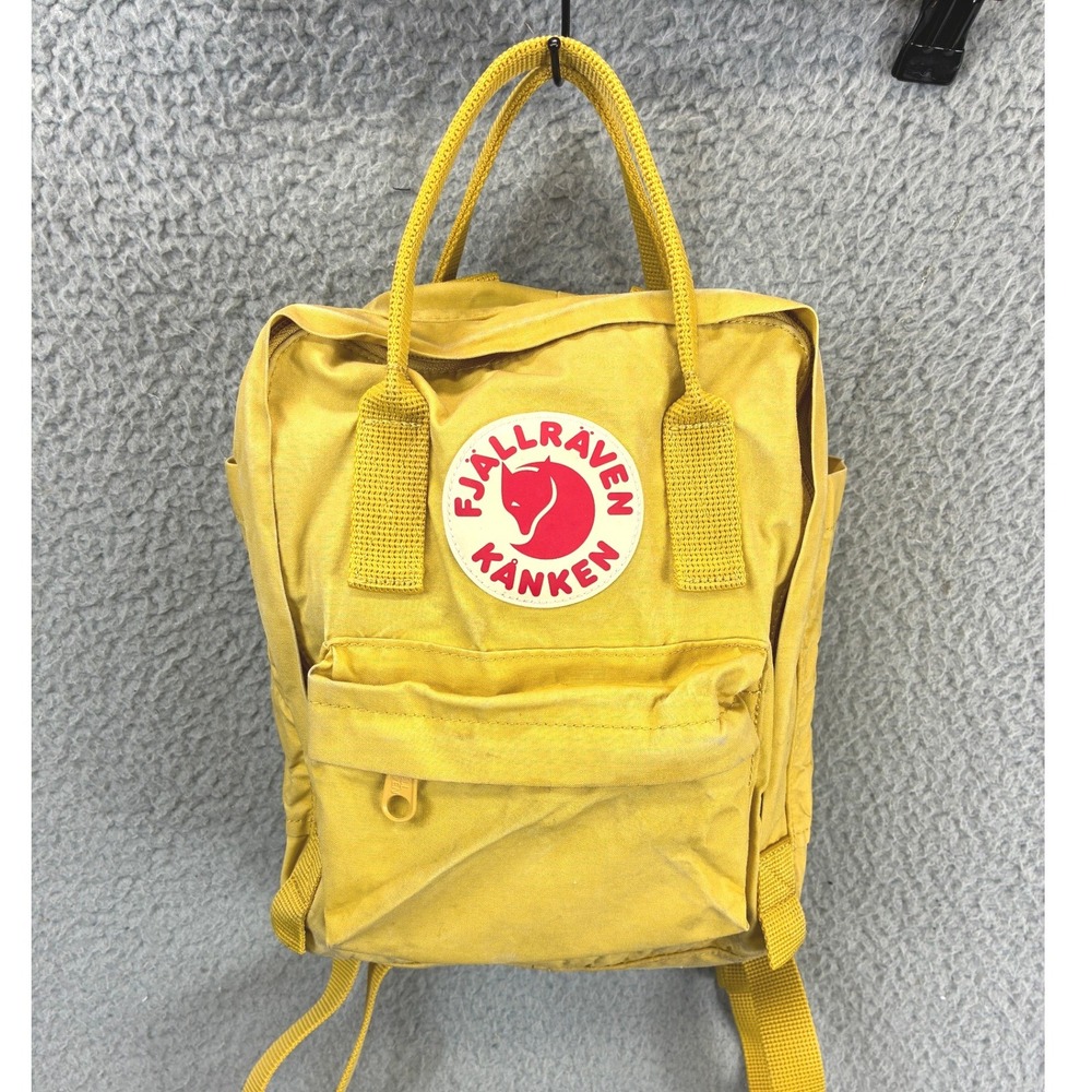 Fjallraven Kanken Backpack Womens OS Yellow Travel Outdoor Daypack Gorpcore